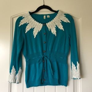 Moss turquoise cardigan